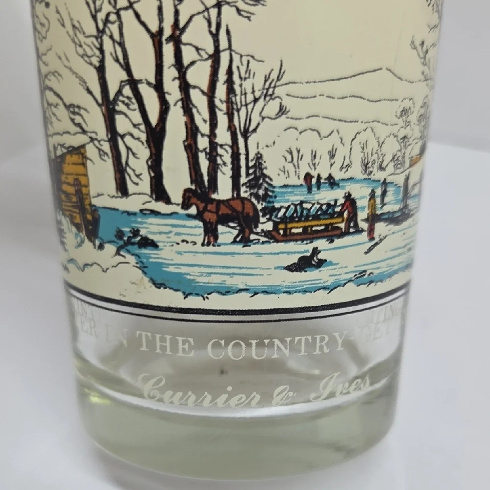 Vintage 1981 Arbys Scenic Glass Tumbler Set